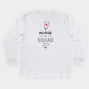 Nurse squad Kids Long Sleeve T-Shirt